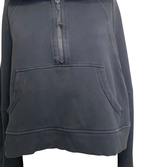 Lululemon Oversized Scuba Funnel Neck Half Zip Cropped Hoodie - Picture 9 of 16